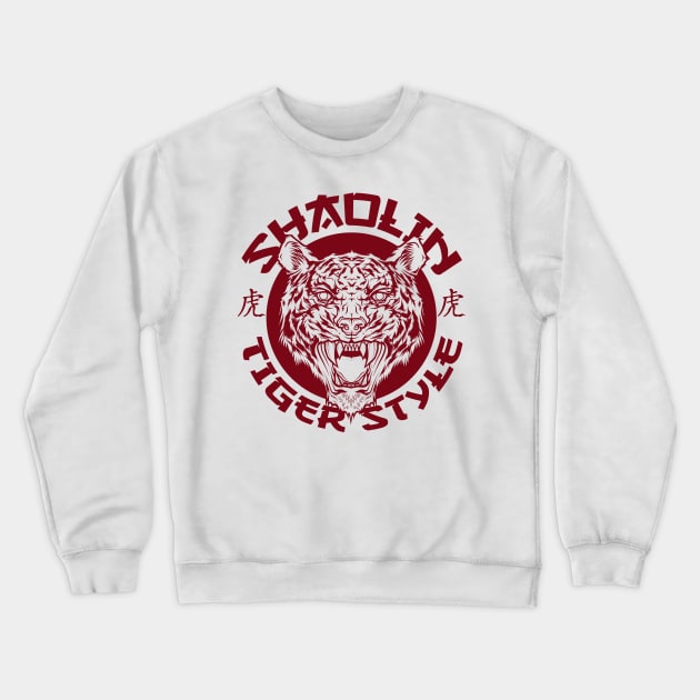 Shaolin Tiger Style Crewneck Sweatshirt by HETCH666